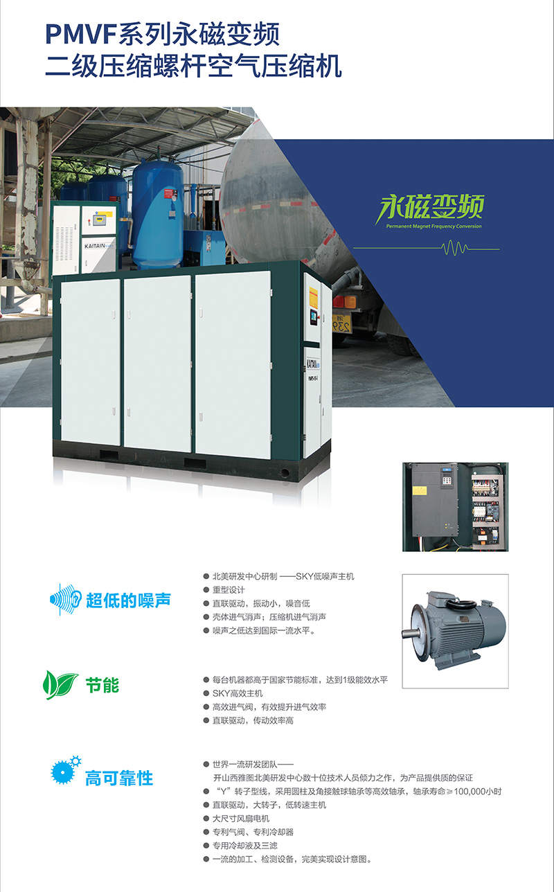 開山PMVF二級(jí)壓縮螺桿空壓機(jī)(圖1)